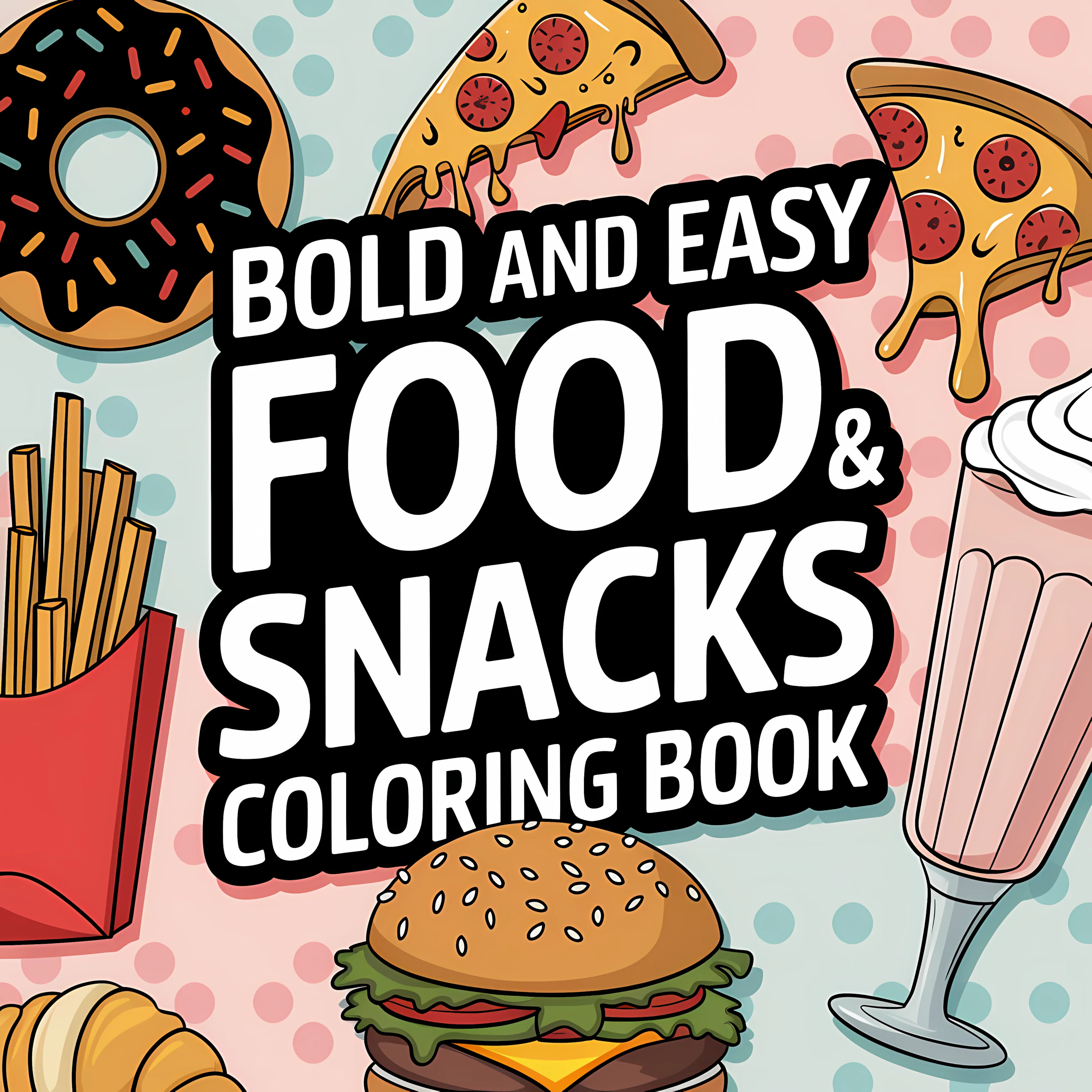 Food Snacks Coloring Book - Livre de coloriage pour adultes sur