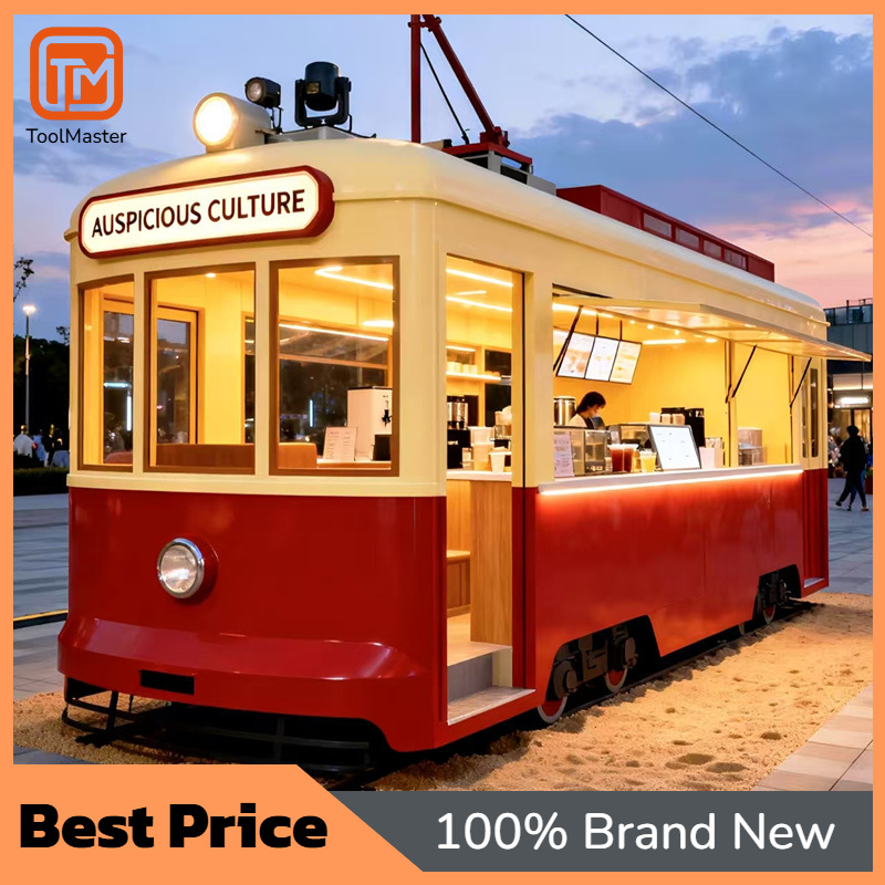 Snacks Food Stall - 【Nouveau design】Chariot alimentaire de style tramway