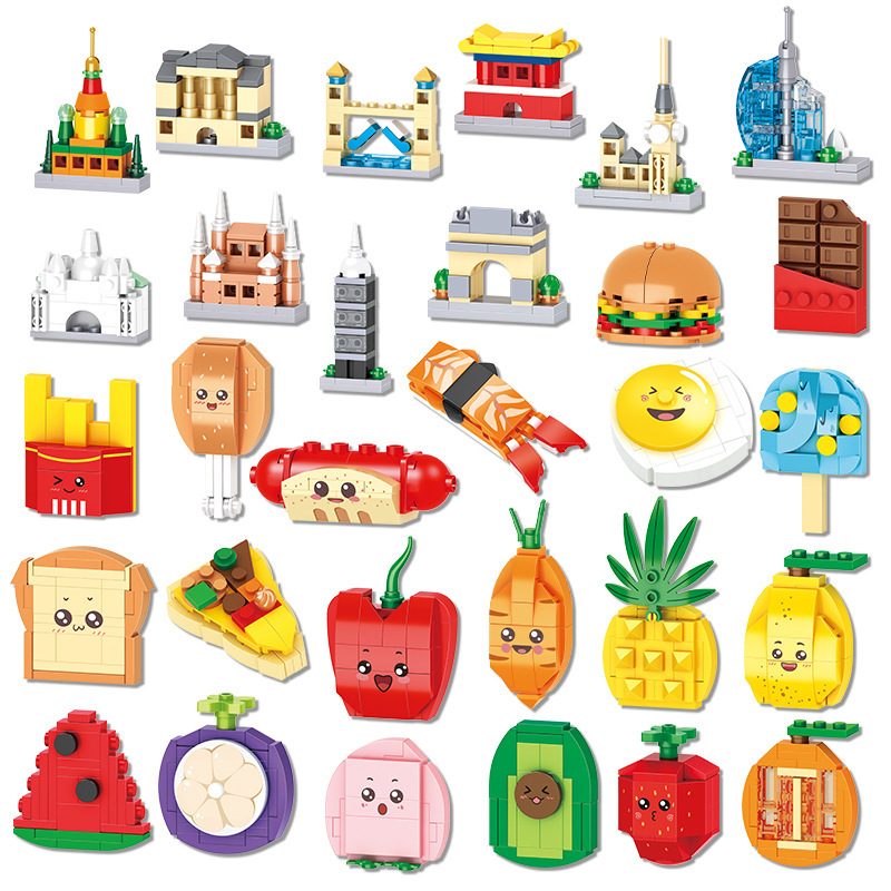 Food Snacks Ideas For Kids - Kit de blocs de construction d'architecture