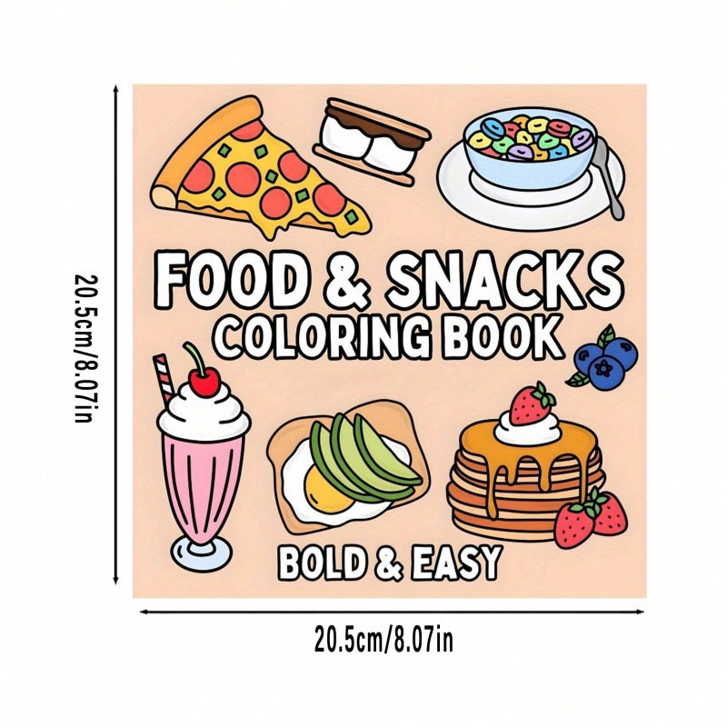 Nouveau livre de coloriage sur - Food Snacks Coloring Book avis et prix