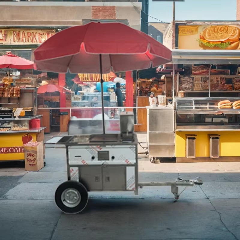 Chariot de vente ambulante com - Snacks Food Stall avis et prix