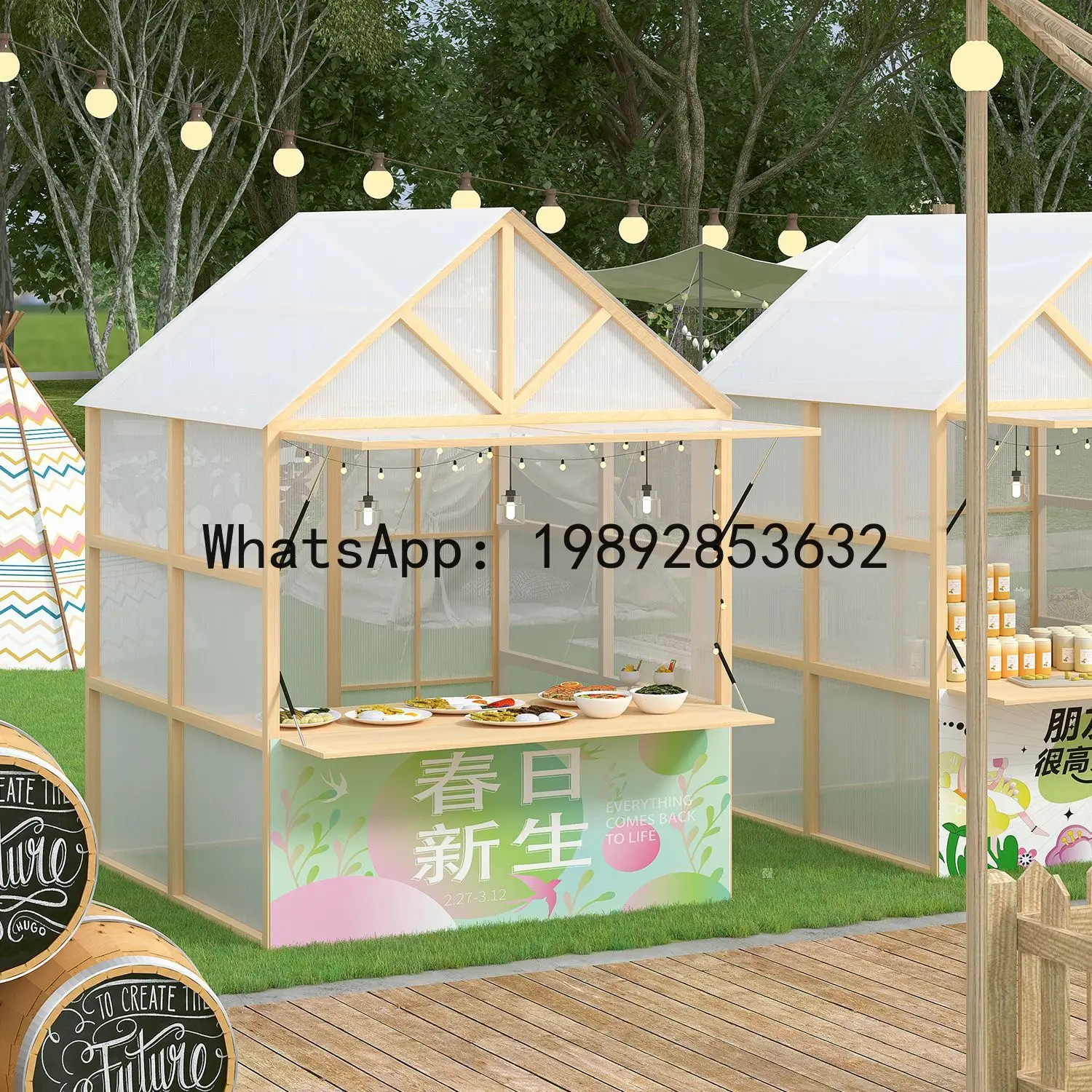 Z2-28 Étalage de stand événeme - Snacks Food Stall avis et prix