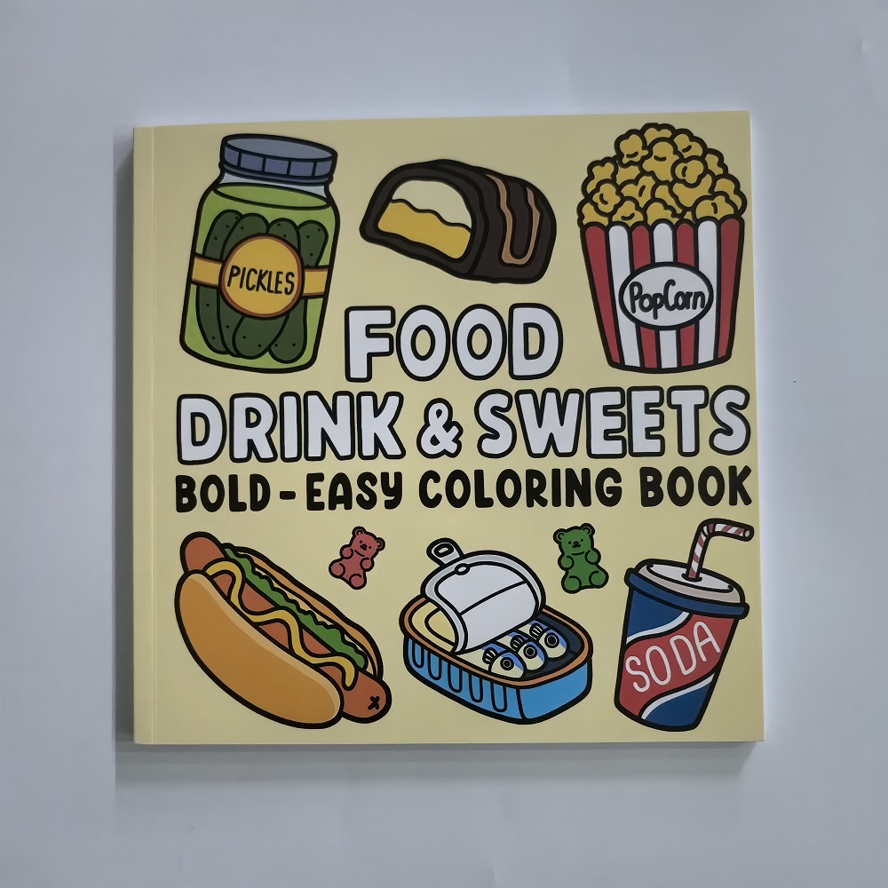Livre de coloriage pour adulte - Food Snacks Coloring Book avis et prix