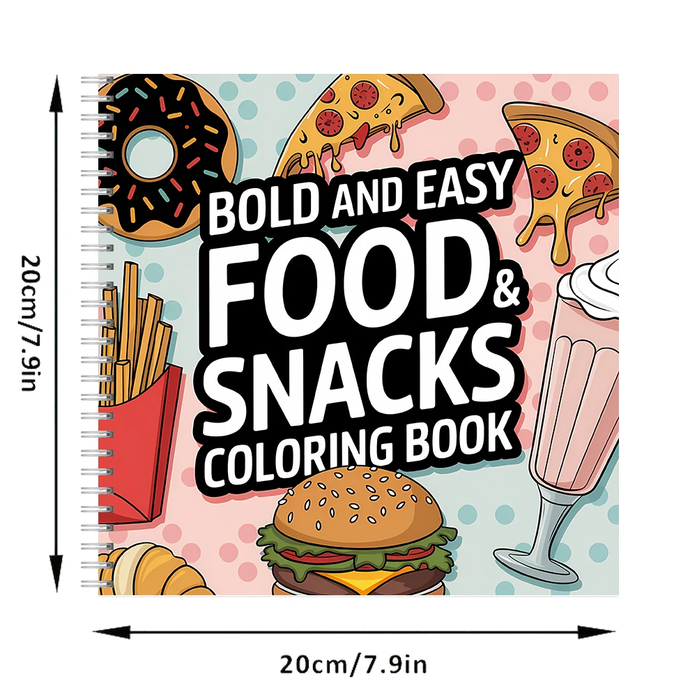 Livre de coloriage pour adulte - Food Snacks Coloring Book avis et prix