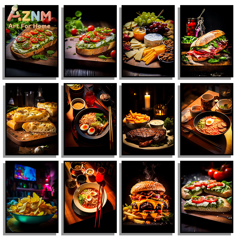 Affiche sur toile AZNM sur le  - Food Platter Snacks avis et prix