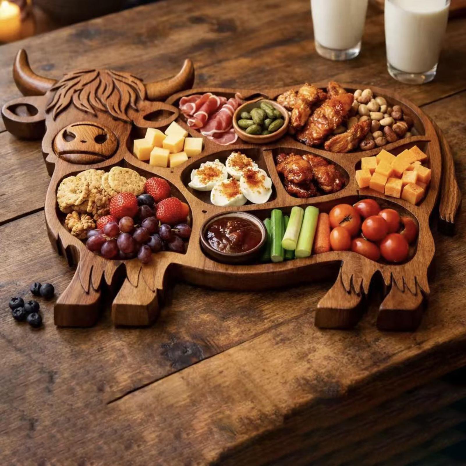 Plateau de service en bois en  - Food Platter Snacks avis et prix