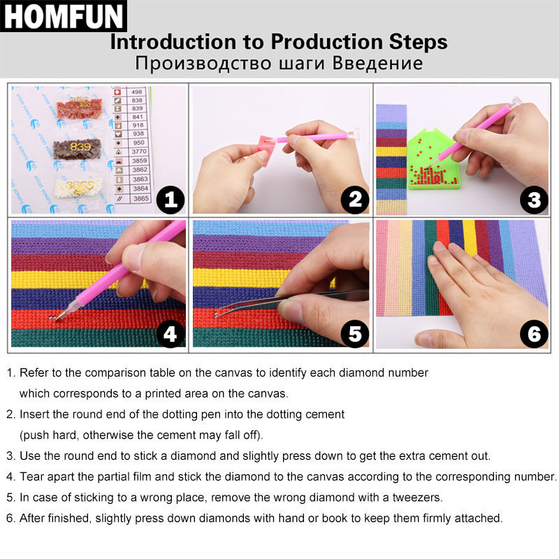 HOMFUN – peinture diamant thèm - Fruit Roll Up avis et prix