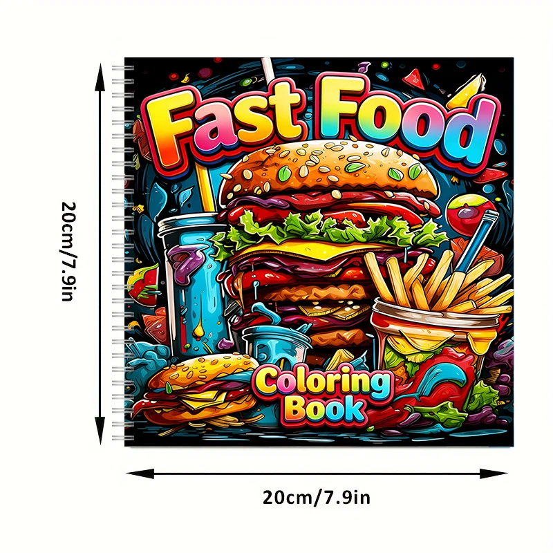 Livre de coloriage pour adulte - Food Snacks Coloring Book avis et prix